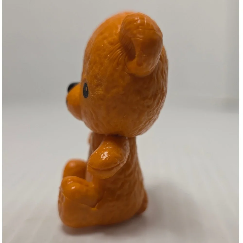 Unbranded Teddy‎ Bear Figurine Small Orange Good